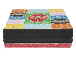 Estantes de pared con balda 2 uds Multicolor 40 x 20 x 6 cm