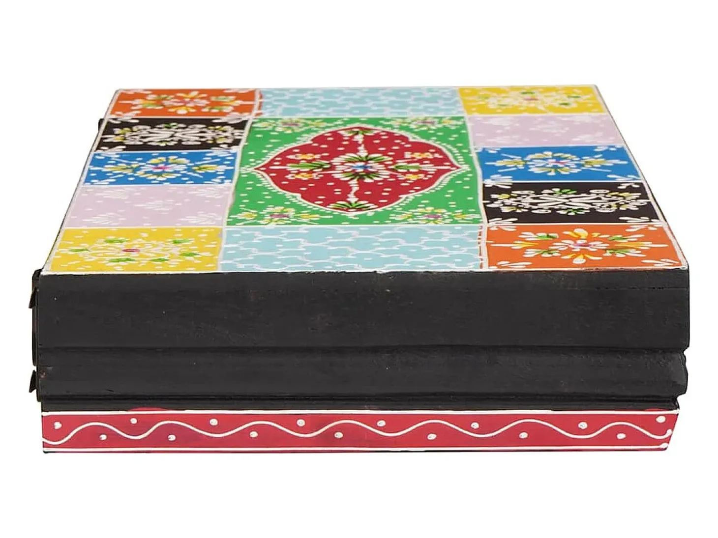 Estantes de pared con balda 2 uds Multicolor 40 x 20 x 6 cm