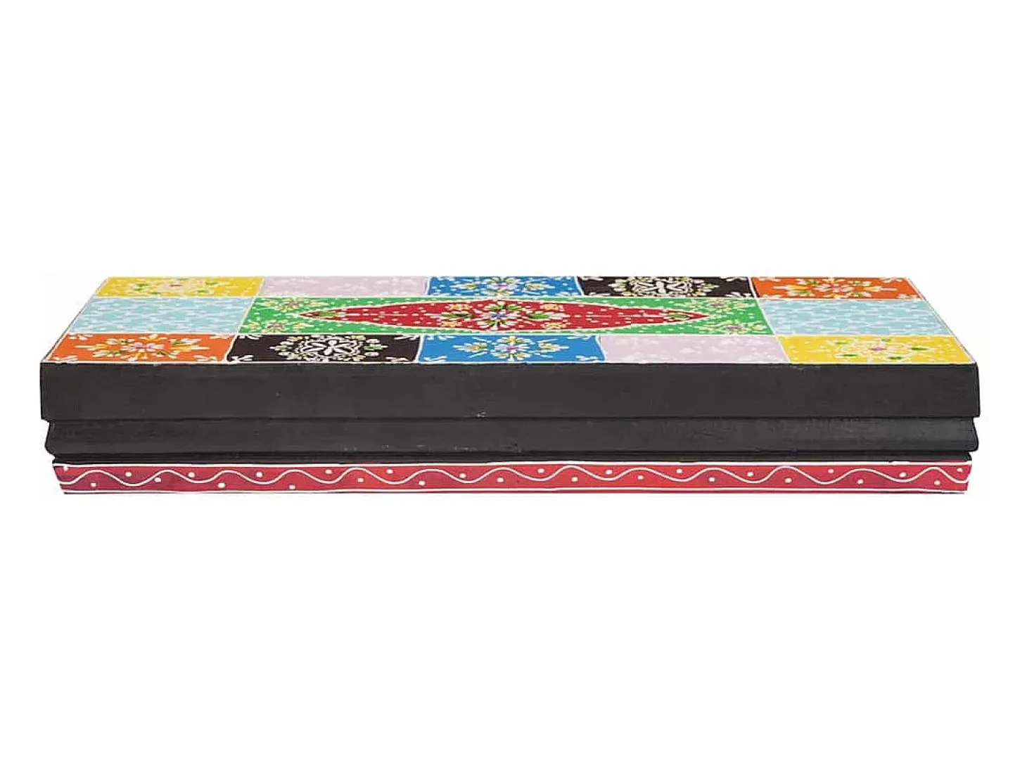 Estantes de pared con balda 2 uds Multicolor 40 x 20 x 6 cm