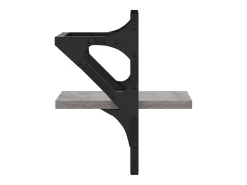 Estantes de pared con barras 2 piezas gris sonoma 20x25x30 cm