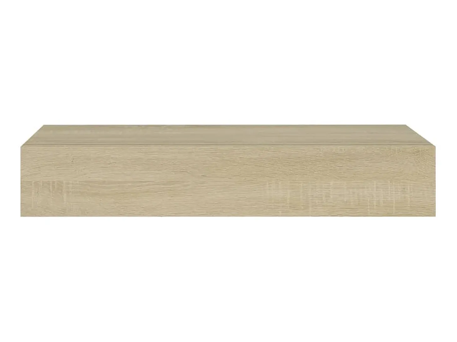 Estantes de pared con cajón 2 uds MDF roble 60x23,5x10 cm ES96127