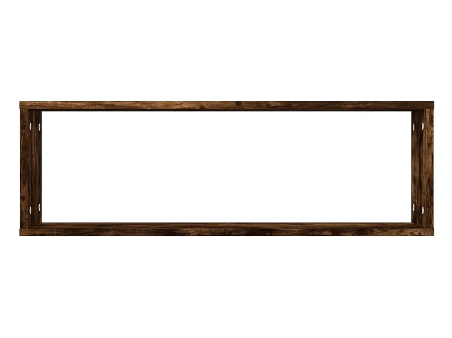 Estantes de pared cubo 4 piezas Roble ahumado 80x15x26,5 cm