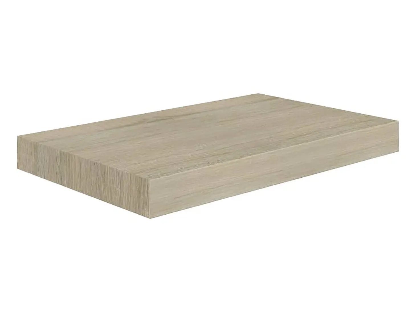 Estantes de pared de pared 2 uds MDF roble 40x23x3,8 cm ES59174