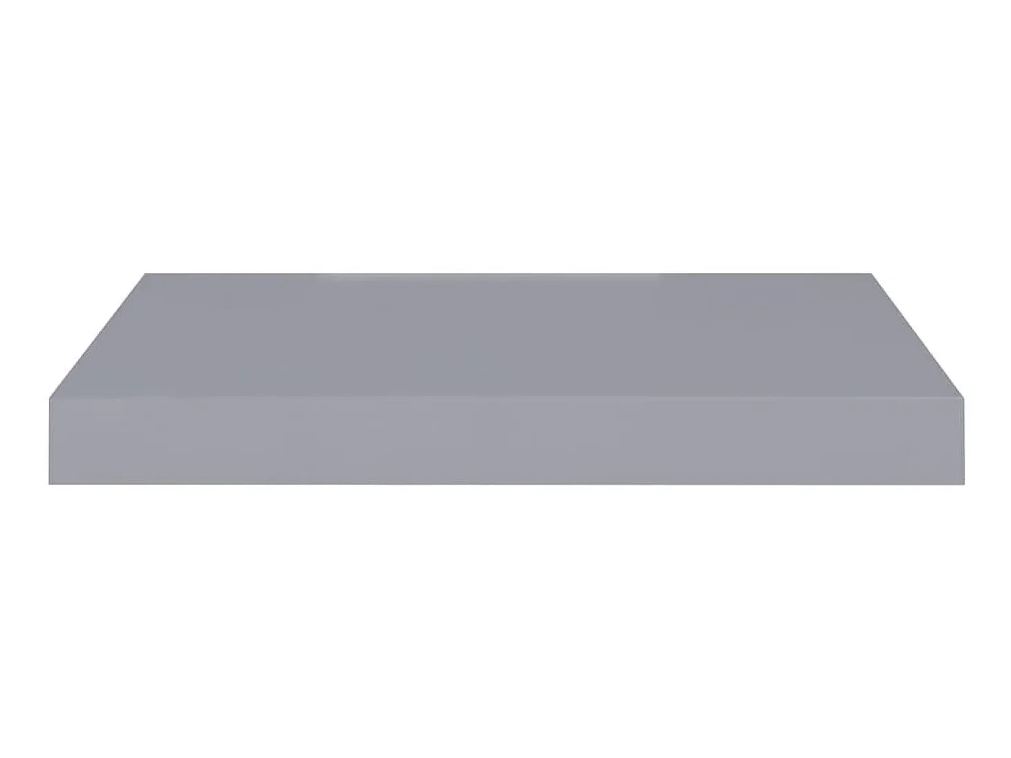 Estantes de pared de pared 2 uds MDF gris 40x23x3,8 cm ES31246