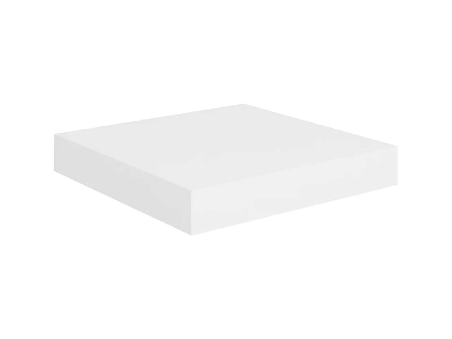 Estantes de pared de pared 4 uds MDF blanco 23x23,5x3,8 cm ES38344
