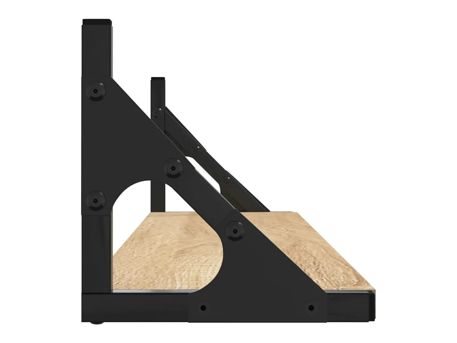 estantes de pared de roble Sonoma de 80 x 15 x 15,5 cm, madera de ingeniería.
