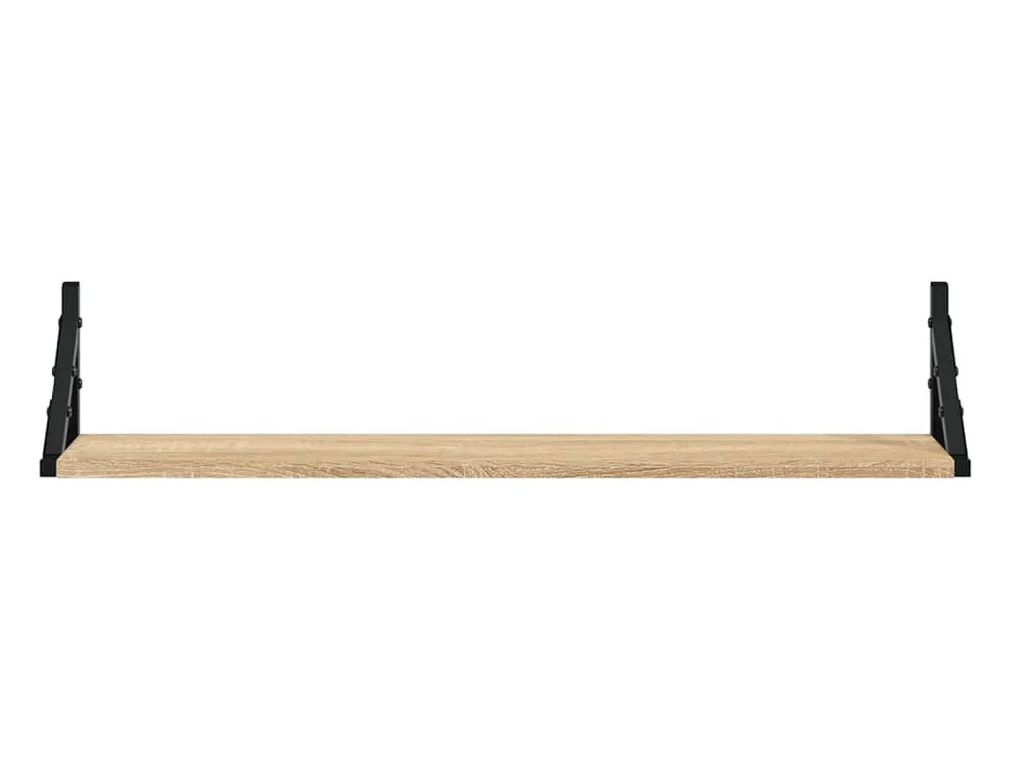 estantes de pared de roble Sonoma de 80 x 15 x 15,5 cm, madera de ingeniería.