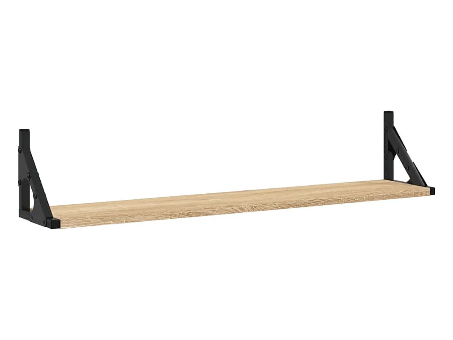 estantes de pared de roble Sonoma de 80 x 15 x 15,5 cm, madera de ingeniería.