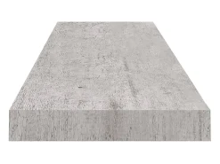 Estantes de pared flotantes 4 piezas Gris hormigón 90x23,5x3,8cm MDF