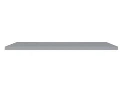 Estantes de pared flotantes 2 piezas gris 120x23,5x3,8 cm MDF