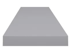 Estantes de pared flotantes 2 piezas gris 120x23,5x3,8 cm MDF