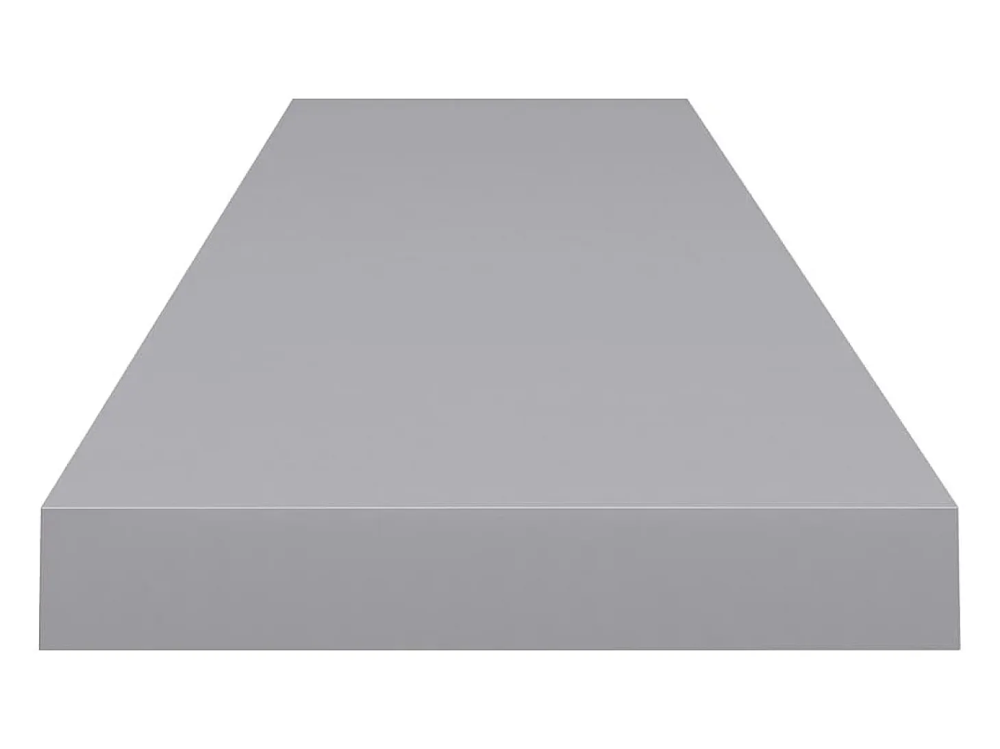 Estantes de pared flotantes 2 piezas gris 120x23,5x3,8 cm MDF