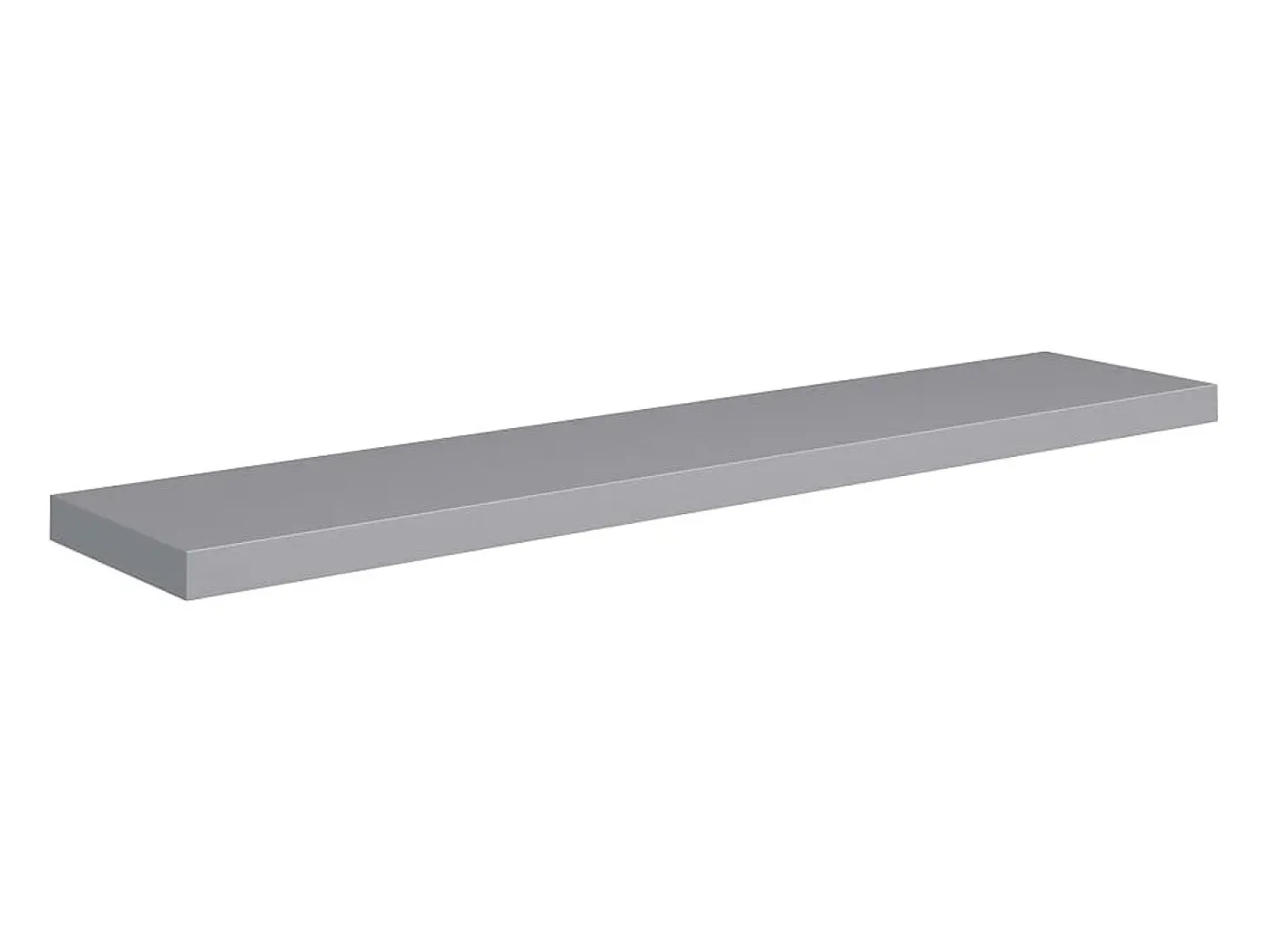 Estantes de pared flotantes 2 piezas gris 120x23,5x3,8 cm MDF