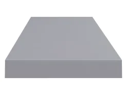 Estantes de pared flotantes 4 piezas gris 80x23,5x3,8 cm MDF