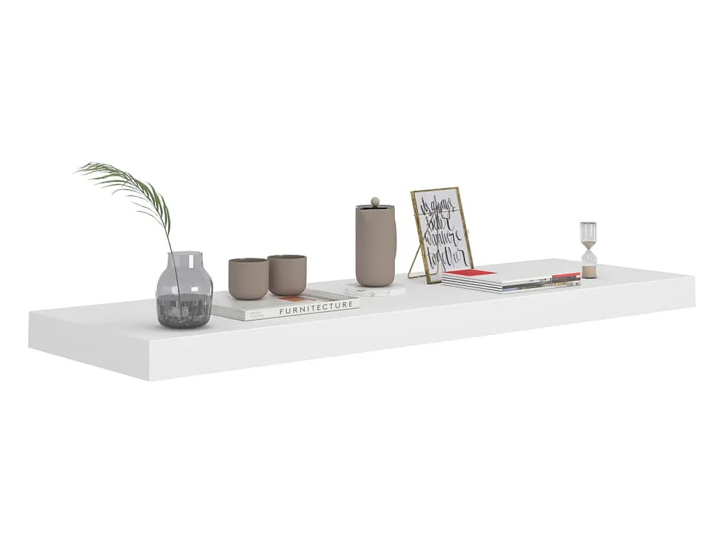 Estantes de pared flotantes 2 uds blanco 80x23,5x3,8 cm MDF