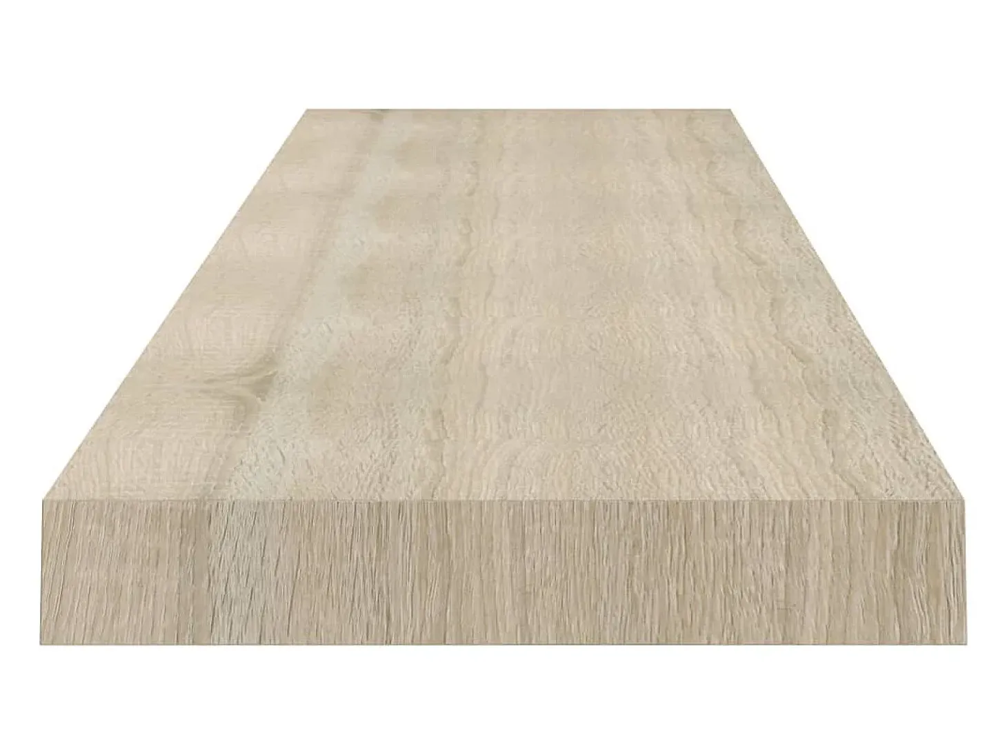 Estantes de pared flotantes 4 piezas roble 120x23,5x3,8 cm MDF