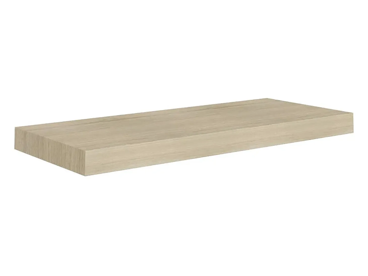 Estantes de pared flotantes 2 piezas roble 60x23,5x3,8 cm MDF
