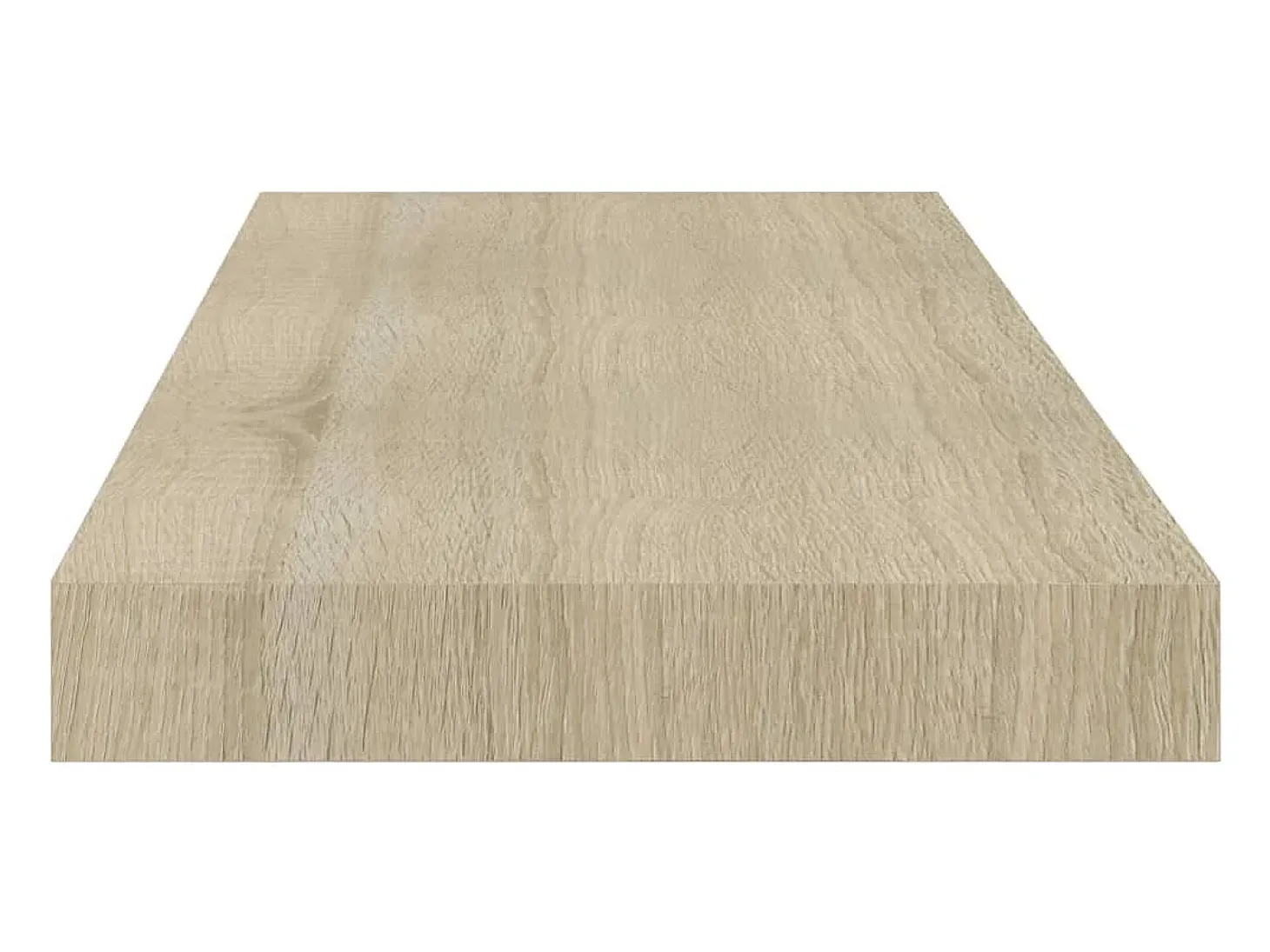 Estantes de pared flotantes 2 piezas roble 60x23,5x3,8 cm MDF