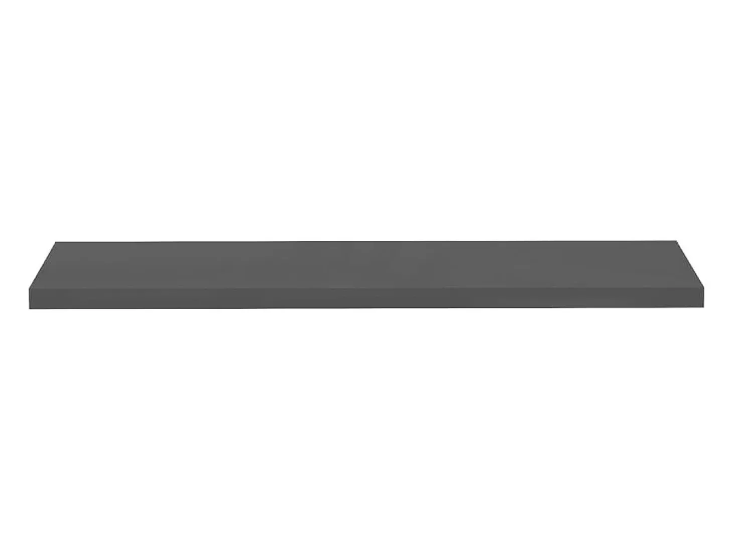 Estantes de pared flotantes 2 uds gris brillo 120x23,5x3,8 cm