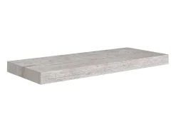Estantes de pared flotantes 4 piezas gris hormigón 60x23,5x3,8 cm MDF