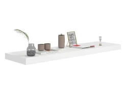 Estantes de pared flotantes 4 piezas blanco 90x23,5x3,8 cm MDF