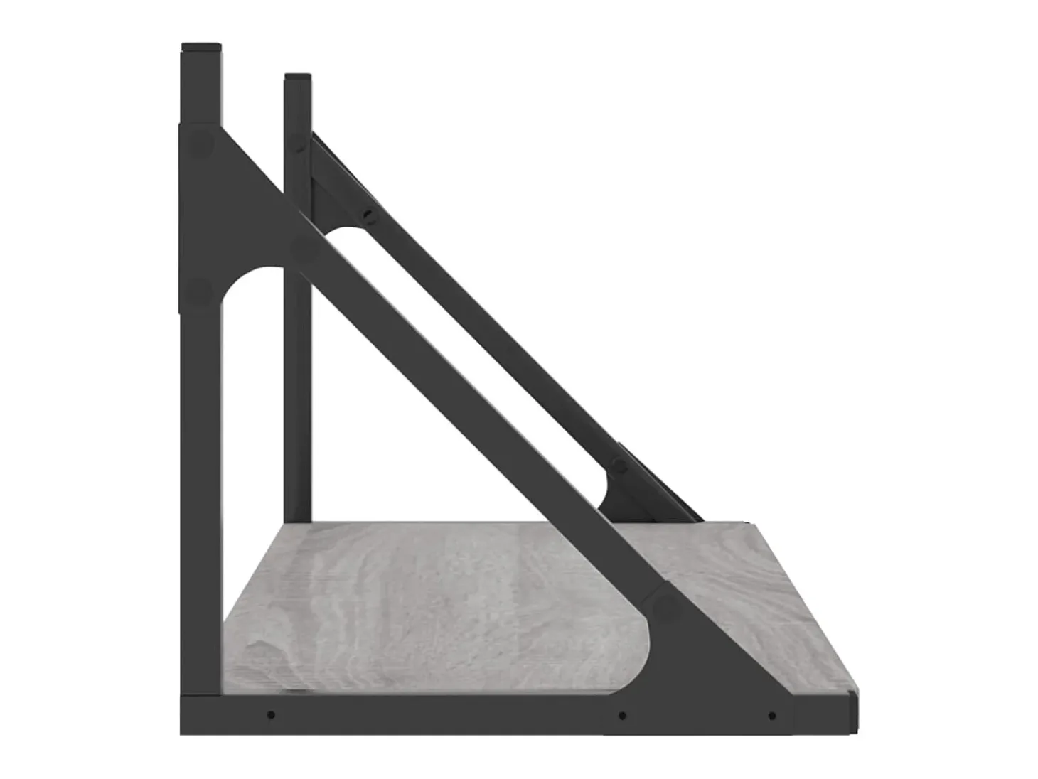 estantes de pared gris sonoma 60x25x25,5 cm madera de ingeniería