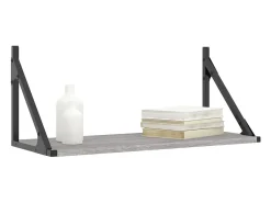 estantes de pared gris sonoma 60x25x25,5 cm madera de ingeniería