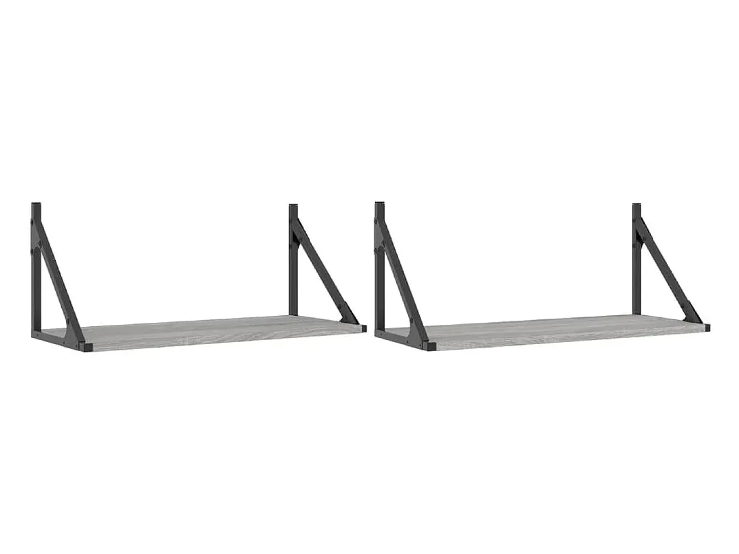 estantes de pared gris sonoma 60x25x25,5 cm madera de ingeniería