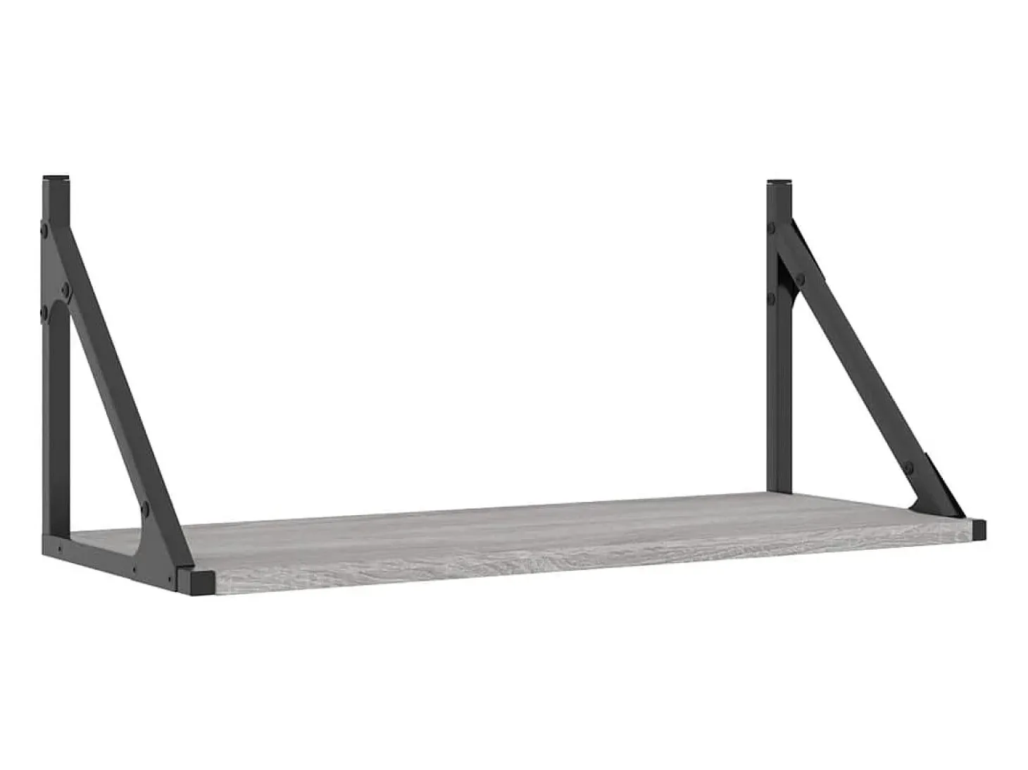 estantes de pared gris sonoma 60x25x25,5 cm madera de ingeniería