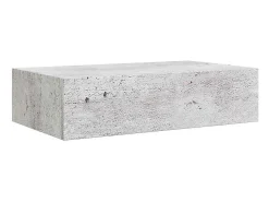 Estantes de pared para cajones 2 uds Gris hormigón 40x23,5x10 cm MDF