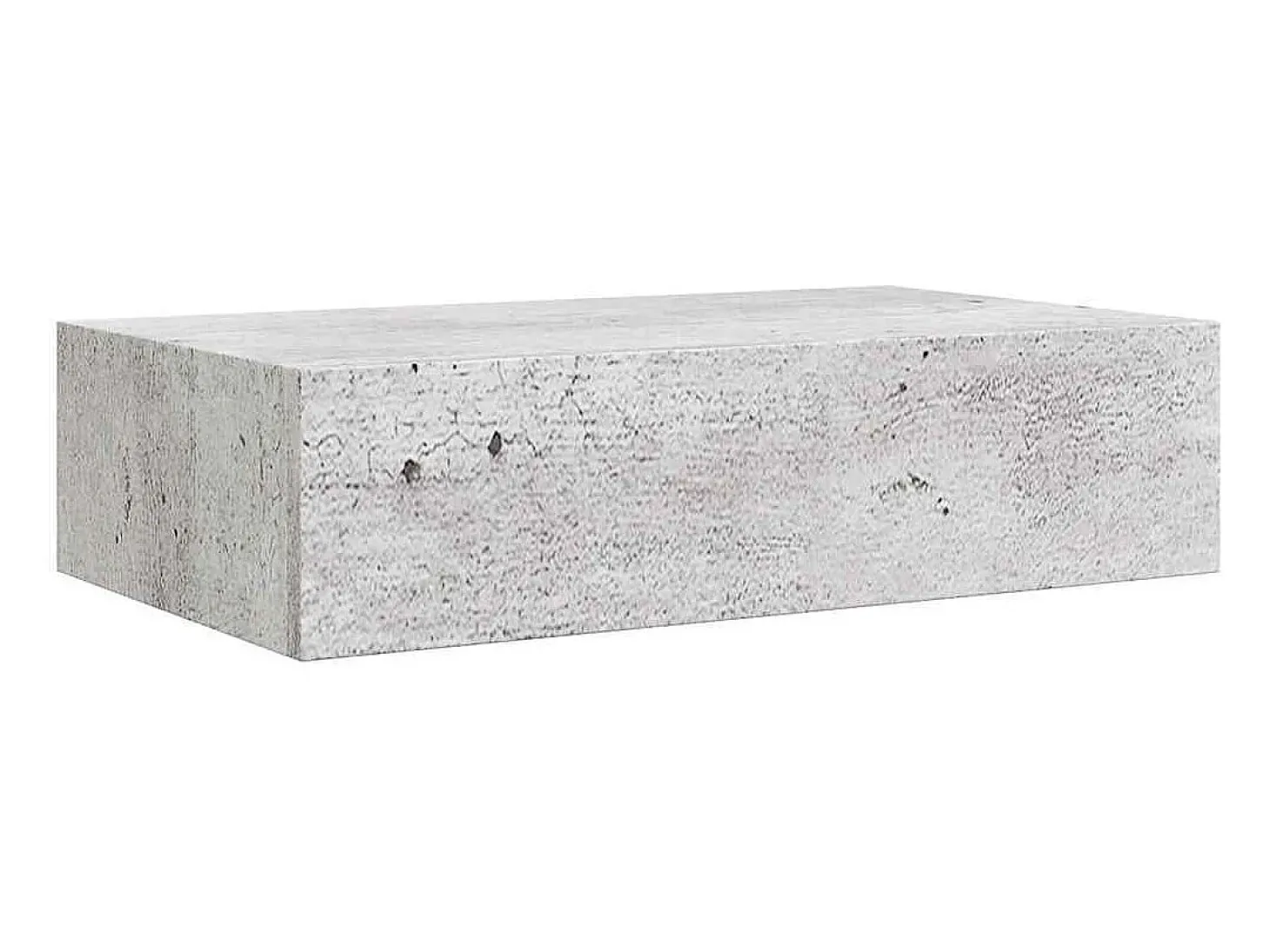Estantes de pared para cajones 2 uds Gris hormigón 40x23,5x10 cm MDF