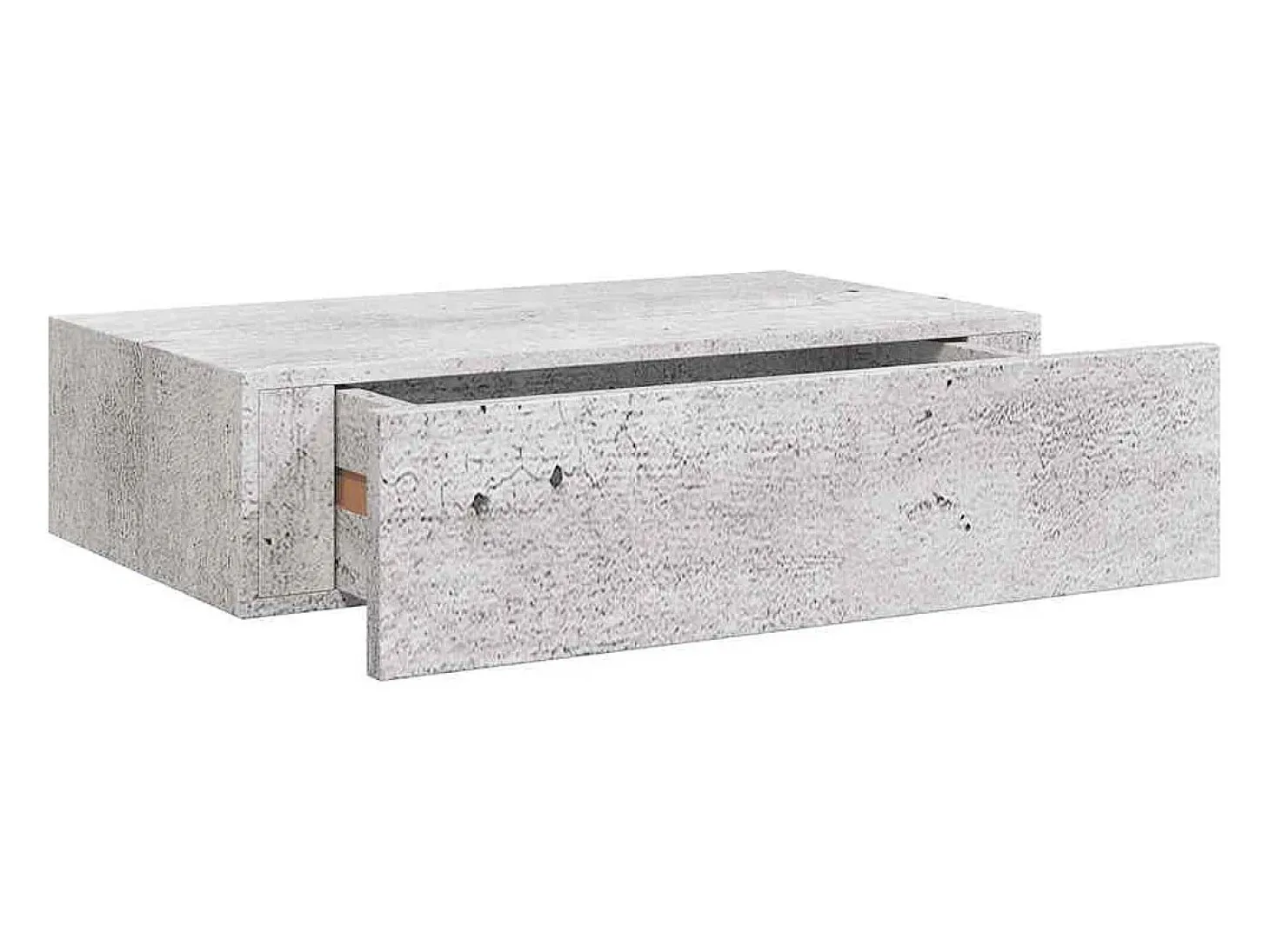 Estantes de pared para cajones 2 uds Gris hormigón 40x23,5x10 cm MDF