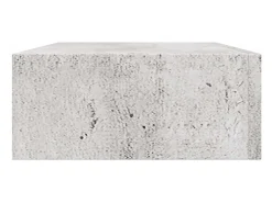 Estantes de pared para cajones 2 uds Gris hormigón 40x23,5x10 cm MDF