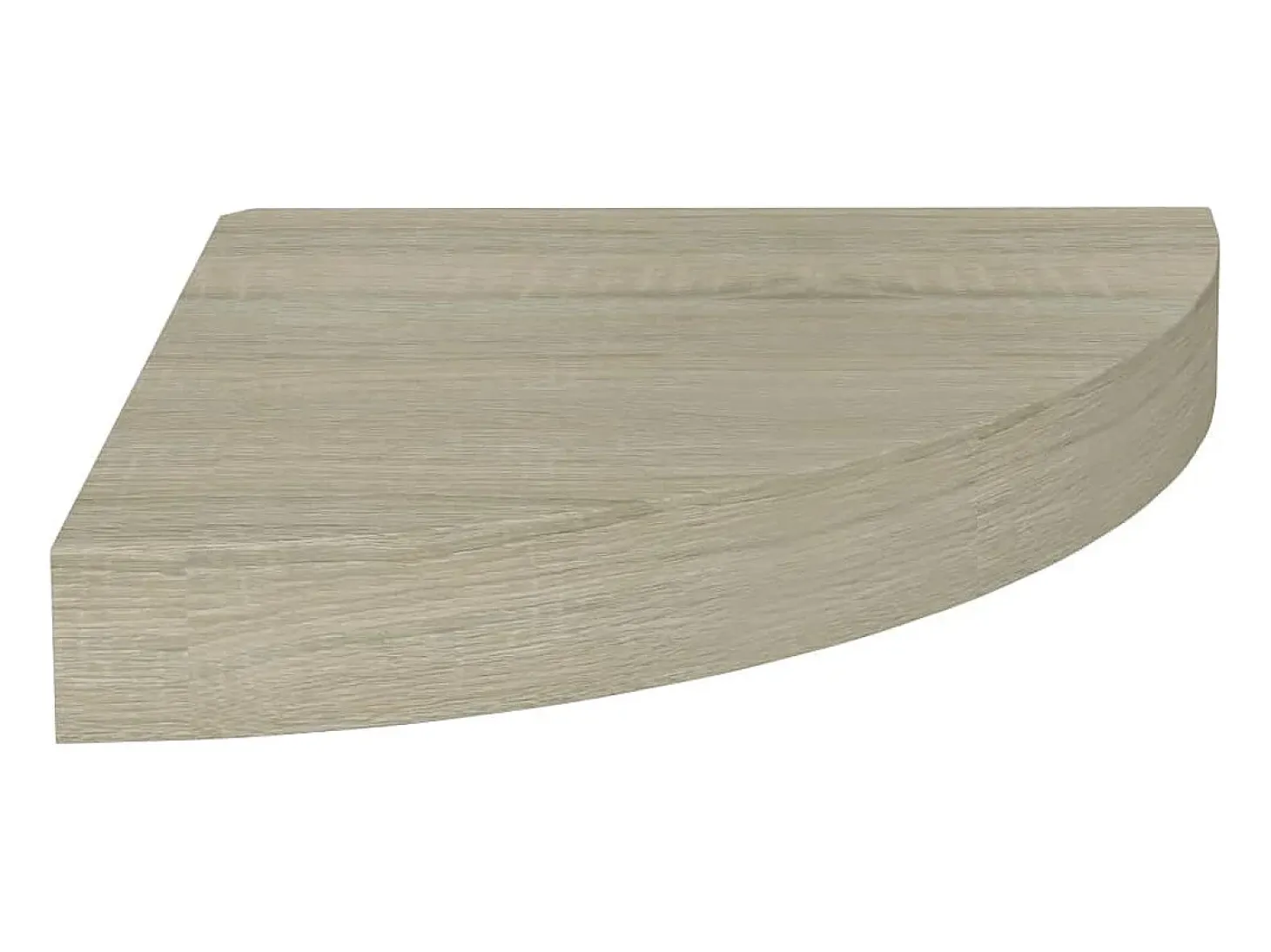 Estantes esquineros flotantes 2 uds roble 25x25x3,8 cm MDF