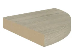 Estantes esquineros flotantes 2 uds roble 25x25x3,8 cm MDF