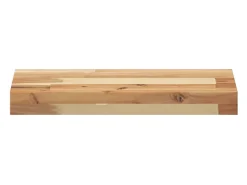 Estantes flotantes 3 uds madera acacia acabado aceite 60x20x4cm