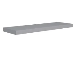 Estantes flotantes de pared 2 piezas gris 80x23,5x3,8 cm MDF