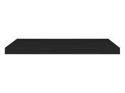 Estantes flotantes de pared 4 piezas negro 80x23,5x3,8 cm MDF