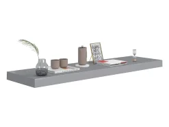 Estantes flotantes de pared 2 piezas gris 90x23,5x3,8 cm MDF