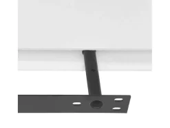 Estantes flotantes de pared 2 uds MDF blanco para libros/DVD ES468252