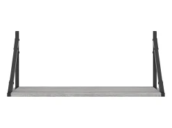 Estantes pared 2 uds madera ingeniería gris Sonoma 60x25x25,5cm ES20024