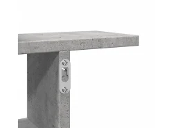 Estantes pared 2 uds madera ingeniería gris hormigón 50x12x50cm