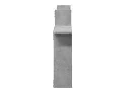 Estantes pared 2 uds madera ingeniería gris hormigón 50x12x50cm