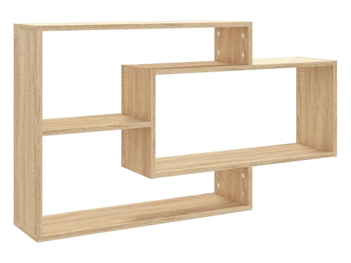 Estantes pared madera contrachapada color roble 104x20x58,5 cm
