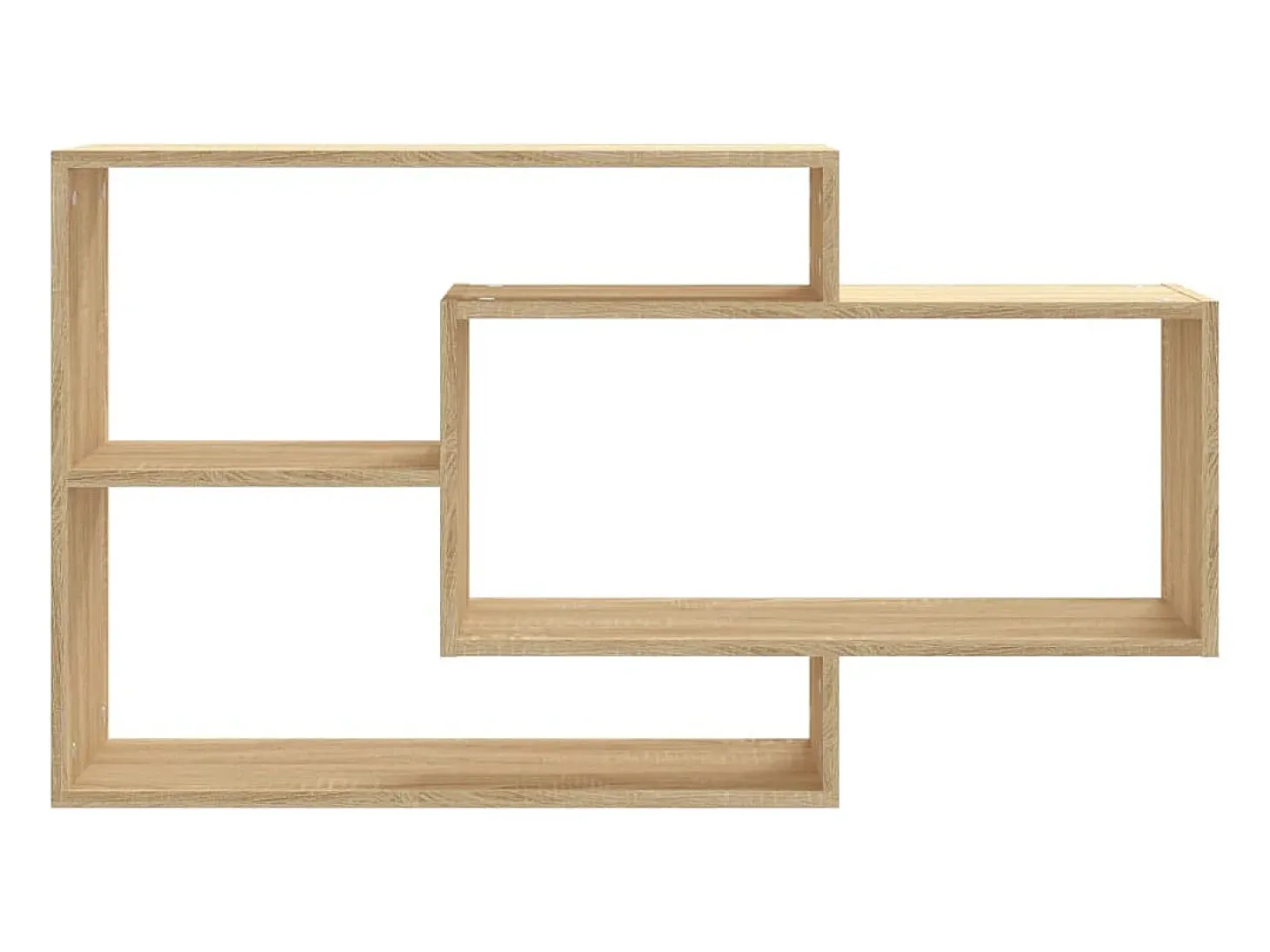 Estantes pared madera contrachapada color roble 104x20x58,5 cm