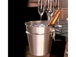 Excelente Houseware Enfriador de Champán 3 piezas con Soporte de Acero Inoxidable
