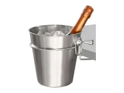 Excelente Houseware Enfriador de Champán 3 piezas con Soporte de Acero Inoxidable