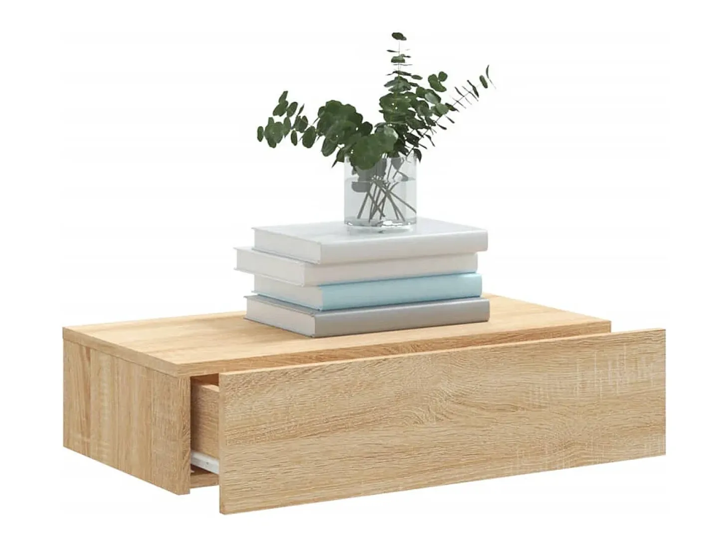 Felizia Mueble de TV con luces LED roble Sonoma 60x35x15,5 cm