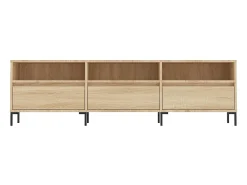 Fem Mueble de TV madera contrachapada roble Sonoma 150x30x44,5 cm