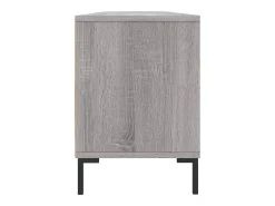 Fem Mueble para TV madera contrachapada gris Sonoma 150x30x44,5 cm
